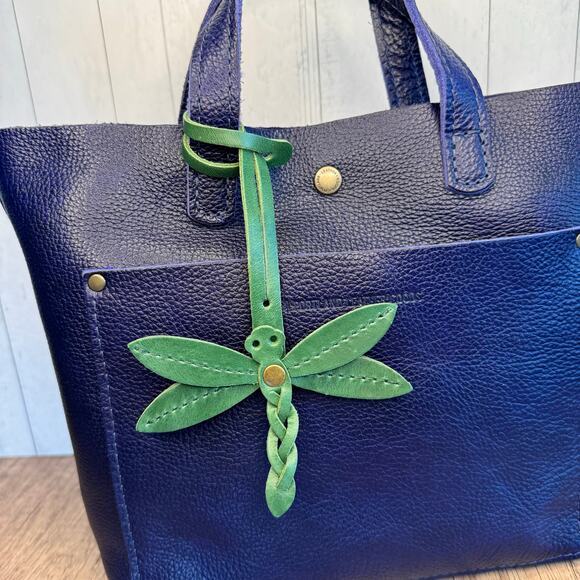 Portland Leather Dragonfly Charm COWBOY MINT Purse Charm FAST SHIP Bag Charm - Picture 1 of 6